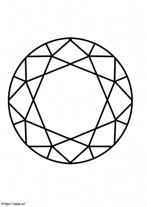 diamond  print coloring page
