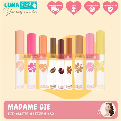 Jual Madame Gie Netizen Lip Matte Lip Cream Original Lipstick Series