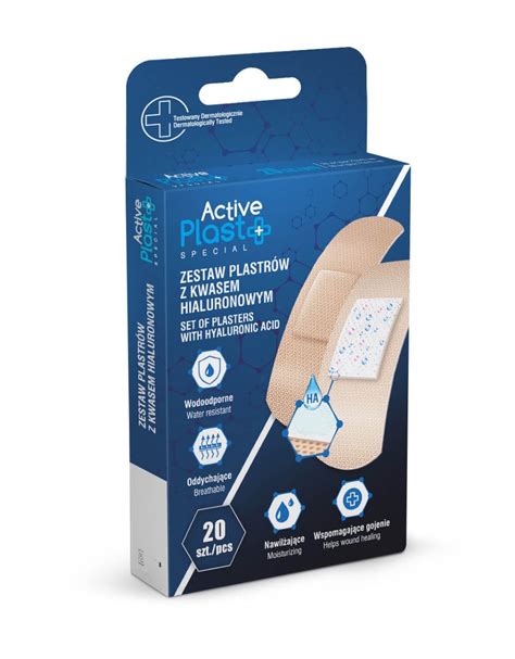 ActivePlast Special zestaw plastrów z kwasem hialuronowym 20 szt Dr