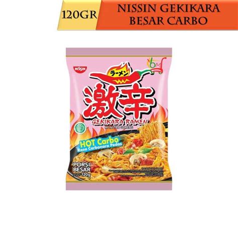 Nissin Besar Gekikara Ramen Hot Carbo Mie Instan Goreng Lazada Indonesia