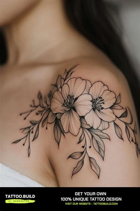 The Timeless Elegance Of Floral Shoulder Tattoos For Women 48 Stunning