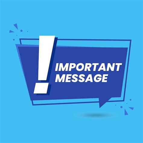 important message emblem vectors illustrations