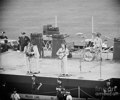 The Beatles At Shea Stadium By Bettmann