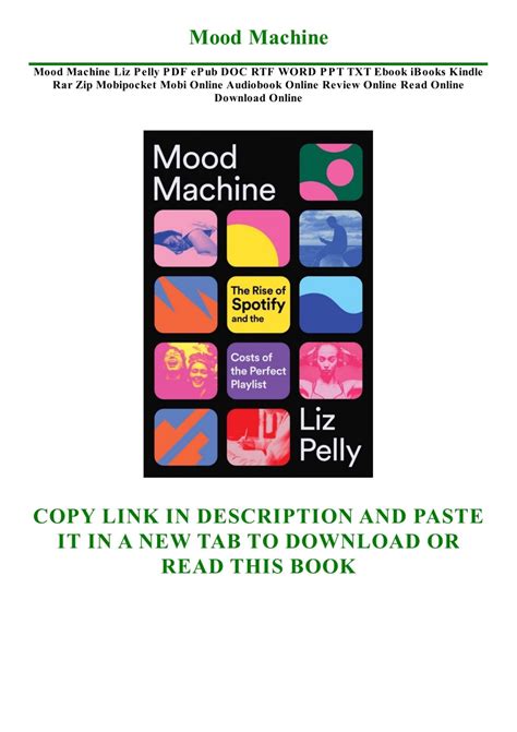 DOWNLOAD Free PDF Mood Machine BY Liz Pelly