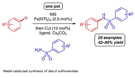 One Pot Synthesis Of Diaryl Sulfonamides Via Metal Catalysis Thieme