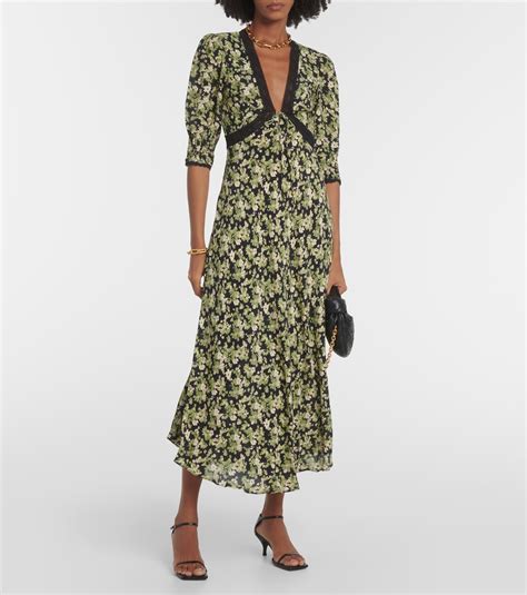 Amina Lace Trimmed Midi Dress In Multicoloured Rixo Mytheresa