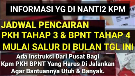 Baru Saja Di Umumkan Jadwal Pencairan Pkh Tahap Plus Bpnt Tahap