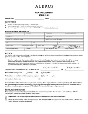 Fillable Online Stthomas Hsa Enrollment Stthomas Fax Email Print