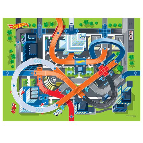 Conjunto Patrulha Canina Tapete Pista E Carinho Hot Wheels Toyng