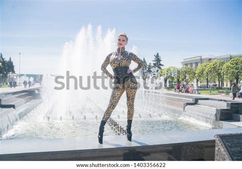 Sexy Curvy Blonde Woman Short Hair Stock Photo Shutterstock