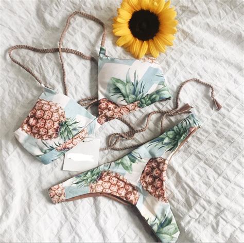 Sexy Pineapple Bikini Swimsuit On Luulla