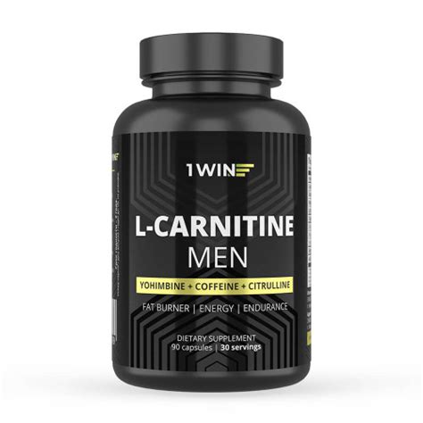 1WIN / L-Сarnitine MEN / L-карнитин для мужчин, 90 капсул • купить в ...