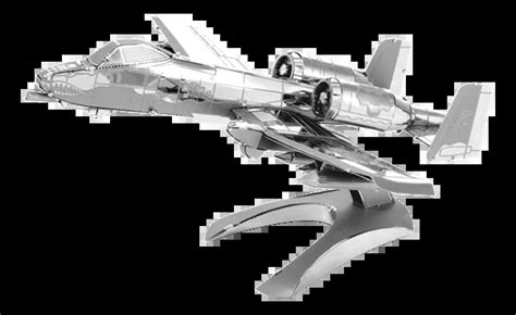 Fascinations Metal Earth MMS109 A-10 Warthog Jet 46 Piece Metal Model