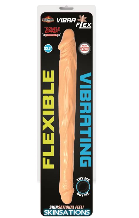 Skinsations Vibra Flex Double Dipper Dual Headed Dildo Htp