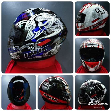 Helm Full Face Ink Cl 1 Kaca Double Visor Helm Pria Helm Murah