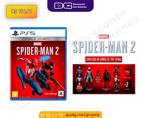 Descontoemgames On Twitter Pré Venda De Marvels Spider Man 2 Edição