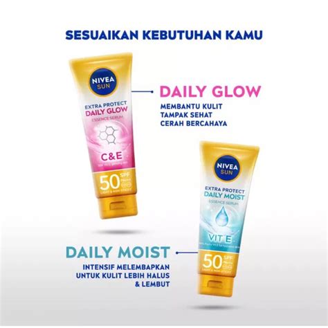 Jual Nivea Sun Extra Protect Daily Glow Essence Serum Spf Ml