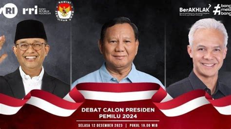 JADWAL Debat Capres 2024 Lengkap Dengan Tema Di Belitung Timur