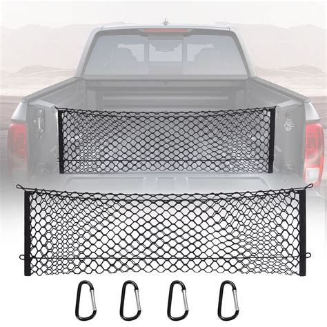 MICTUNING Truck Bed Cargo Net Truck Bed Storage Net Organizer Envelope ...