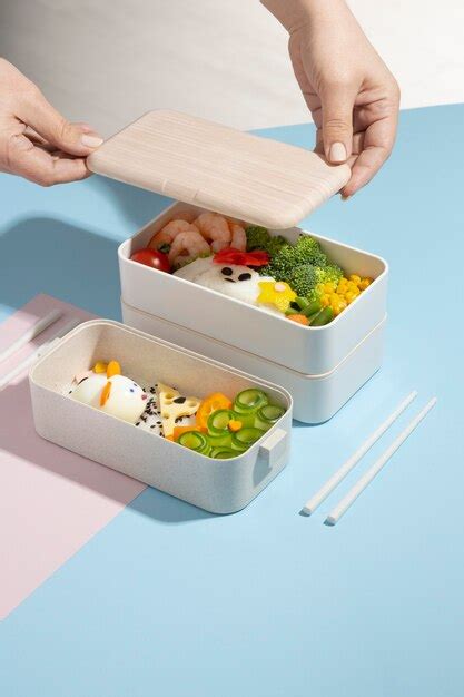 Вкусная композиция коробки для бенто | Бесплатно Фото