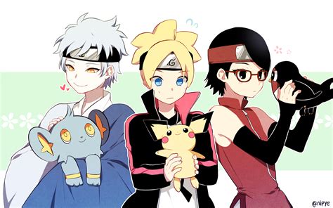 Wallpaper Boruto Naruto Next Generations Uzumaki Boruto Mitsuki