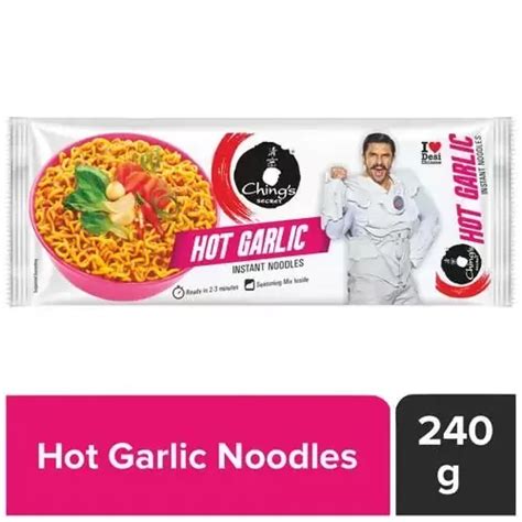 Chings Secret Hot Garlic Instant Noodles Anyfeast India