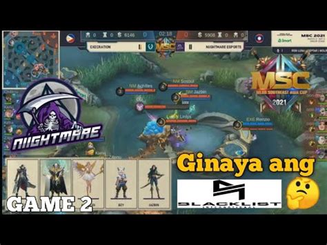 Blacklist Strategy Sa EXE EXECRATION VS NIGHTMARE ESPORTS GAME 2