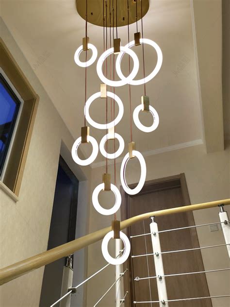 Revolving Staircase Chandelier Creative Personality Modern Minimalist