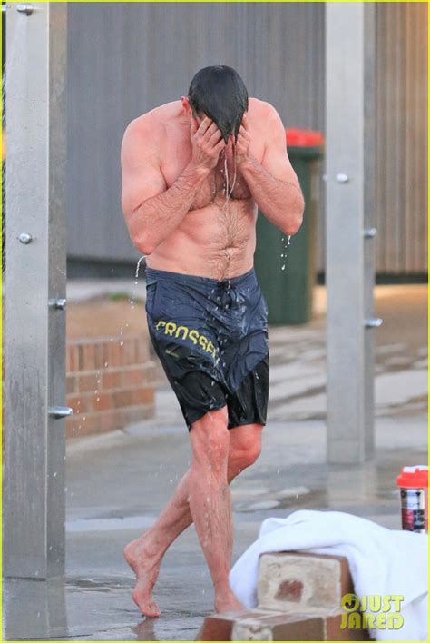 Hugh Jackman Bares His Hot Body During An Outdoor Shower Photo