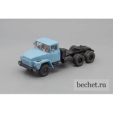 Купить масштабную модель КРАЗ 252 седельный тягач (1979-1990), голубой ...
