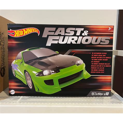 Hot Wheels Fast Furious Pack Box Set Skyline R R Eclipse S