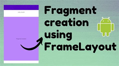 Fragment Creation Using Framelayout TechViewHub Android Studio