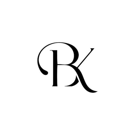 El Logotipo De Bk Vector Premium