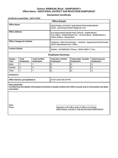 additional district  register