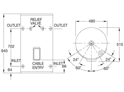 Rheem L KW Single Element Internal External Electric Hot Water System From Reece