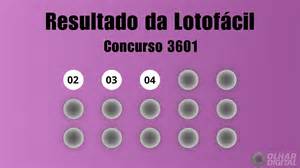Lotofacil 3601 - Resultado da Lotofácil de hoje: veja números do concurso 3601