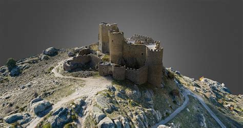 Spanish Medieval Castle Low Poly 3d Model Game Ready