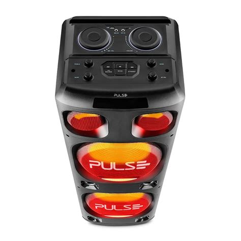 Caixa De Som Pulse Sp Efeito De Led Bluetooth Fm E Usb W