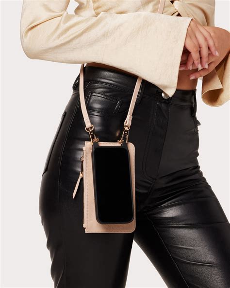 The Everly Cream | Ultra-Durable Genuine Pebbled Leather iPhone Case C