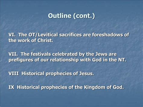 Ppt Jesus In The Old Testament From Shadow To Reality Powerpoint