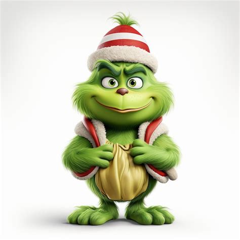 Premium AI Image | The Christmas Grinch standing