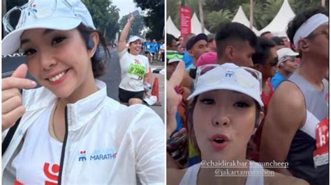 Puluhan Ribu Pelari Ramaikan Jakarta Marathon Ada Gisel Hingga