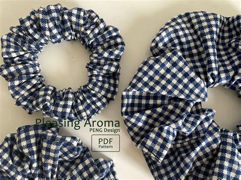 Hair Scrunchie Sewing Patterneasy Scrunchie Sewing Etsy