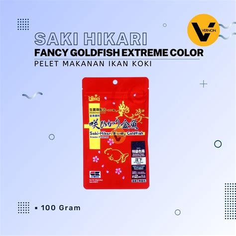 Jual Saki Hikari Fancy Goldfish Extreme Color Pelet Pakan Ikan Hias