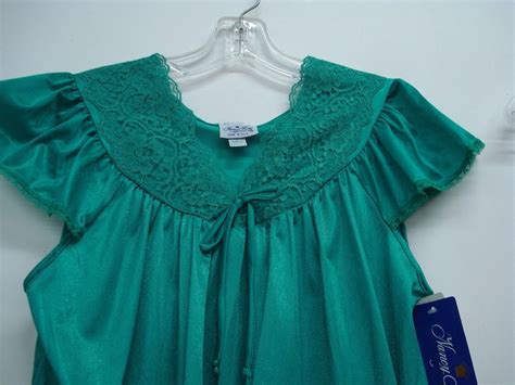 Usa Made Nancy King Lingerie Baby Doll W Tap Pant Sleepwear Small Emerald Q Ebay