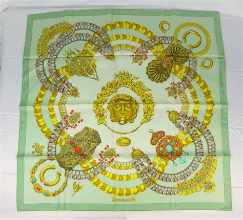 At Auction Vintage Hermes Paris Silk Scarf Kosmima With Box