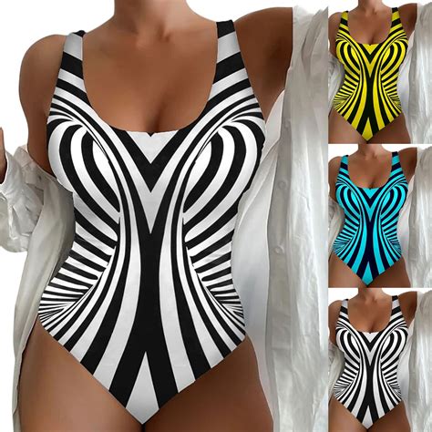 Ykohkofe Sexy One Piece Swimsuit For Women Plus Size Push Up Bikini