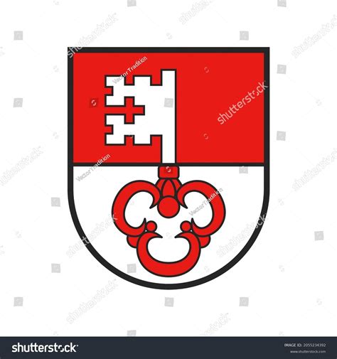Switzerland Swiss Canton Flag Coat Arms Stock Vector (Royalty Free ...
