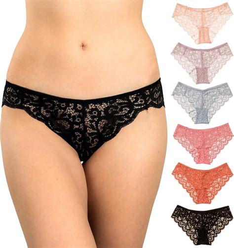 Alyce Ives Intimates Womens Lace Bikini Scalloped Edge L Pack Walmart