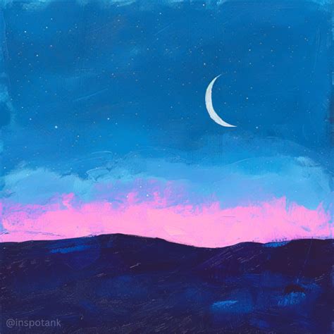 50+ Acrylic Night Sky Painting Inspiration Ideas [Art Landscape ...